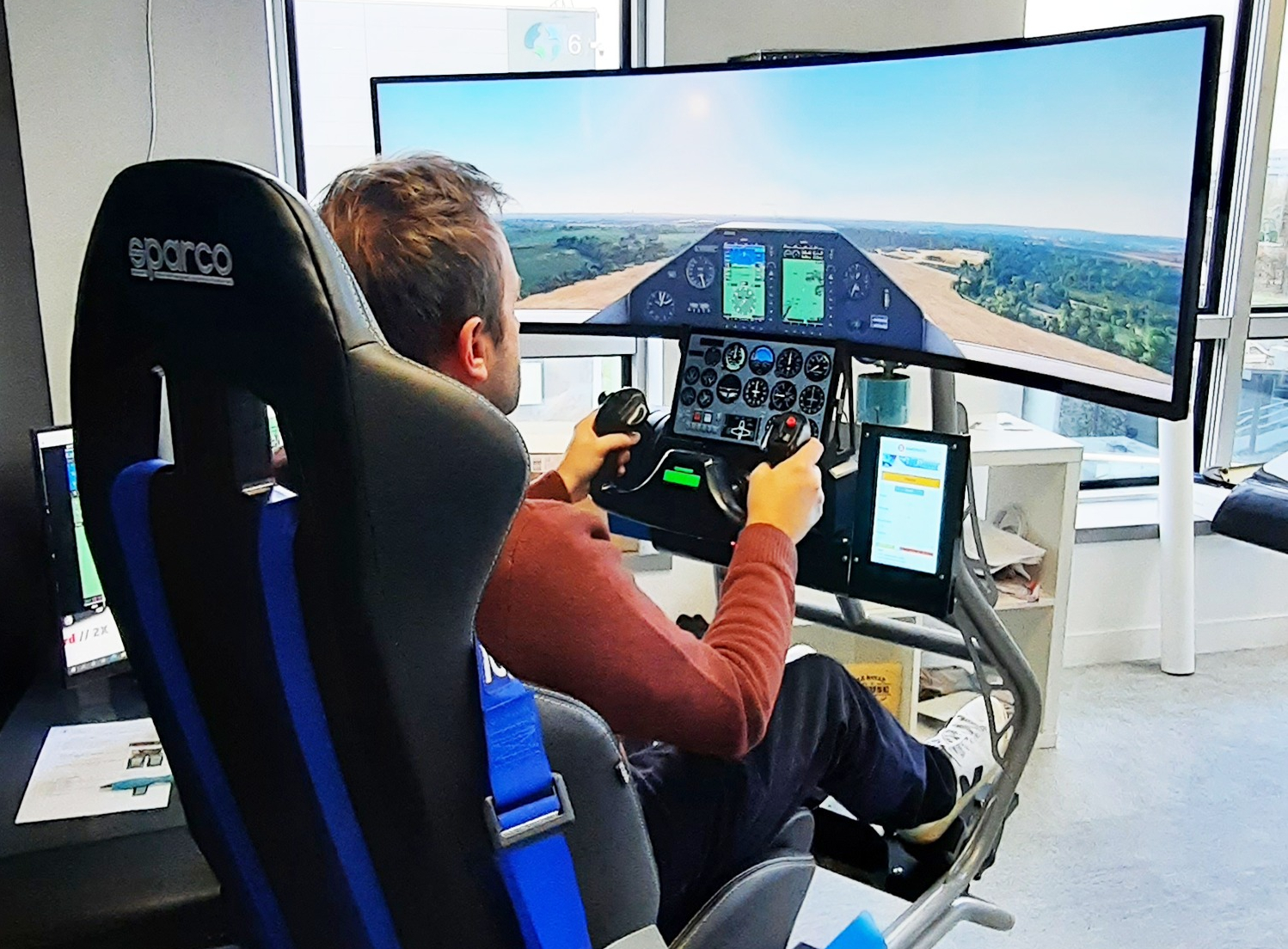 Le cockpit de simulation de vol : tour d'horizon